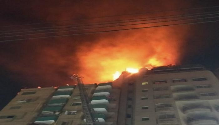 حريق بأحد فنادق طنطا