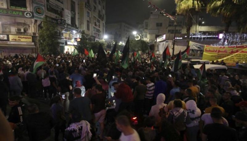 الاحتفالات في غزة بعد قرار الهدنة