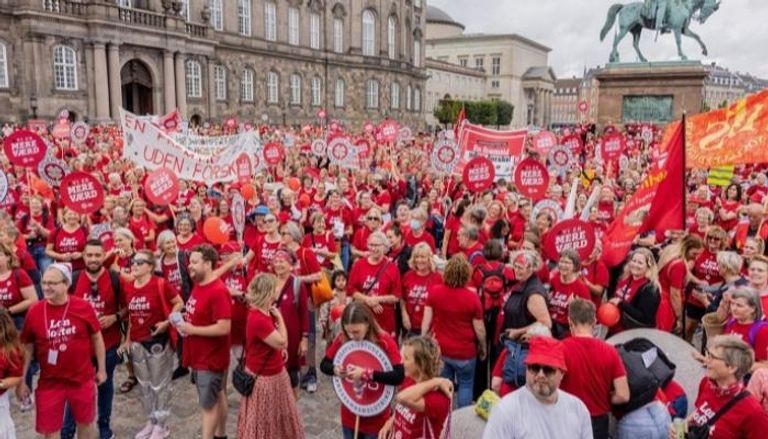 مظاهرات الممرضات في الدنمارك